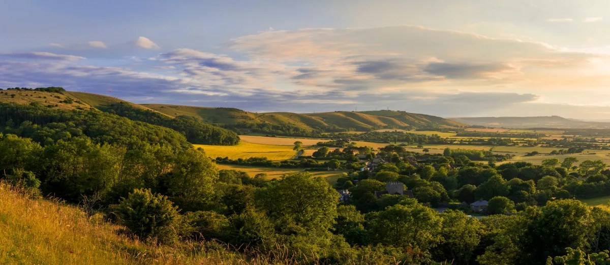 Views of the South Downs National Park in Sussex