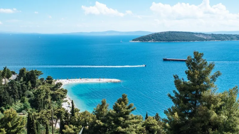 Kasjuni Beach in split, Croatia