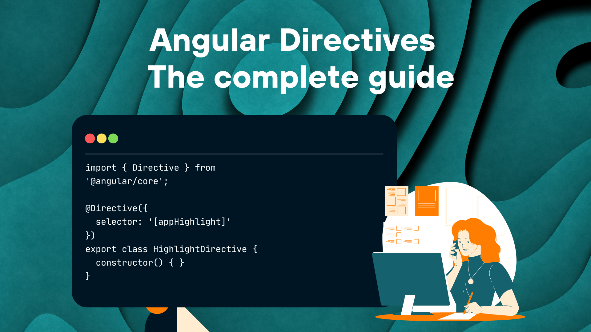 The header image for the Angular Directives blog post