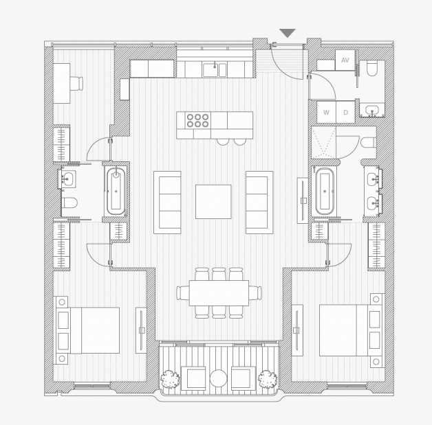 Marylebone Square Properties for sale Property Layout Two Bedroom