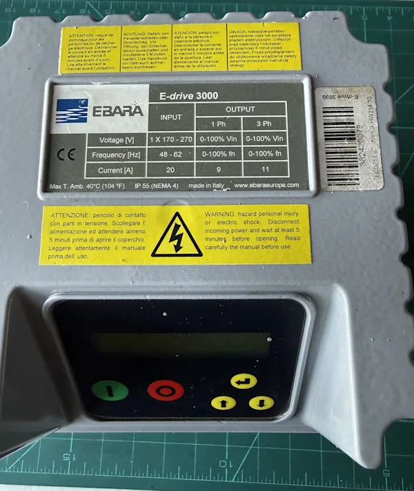 Falownik silnika Ebara E-drive 3000