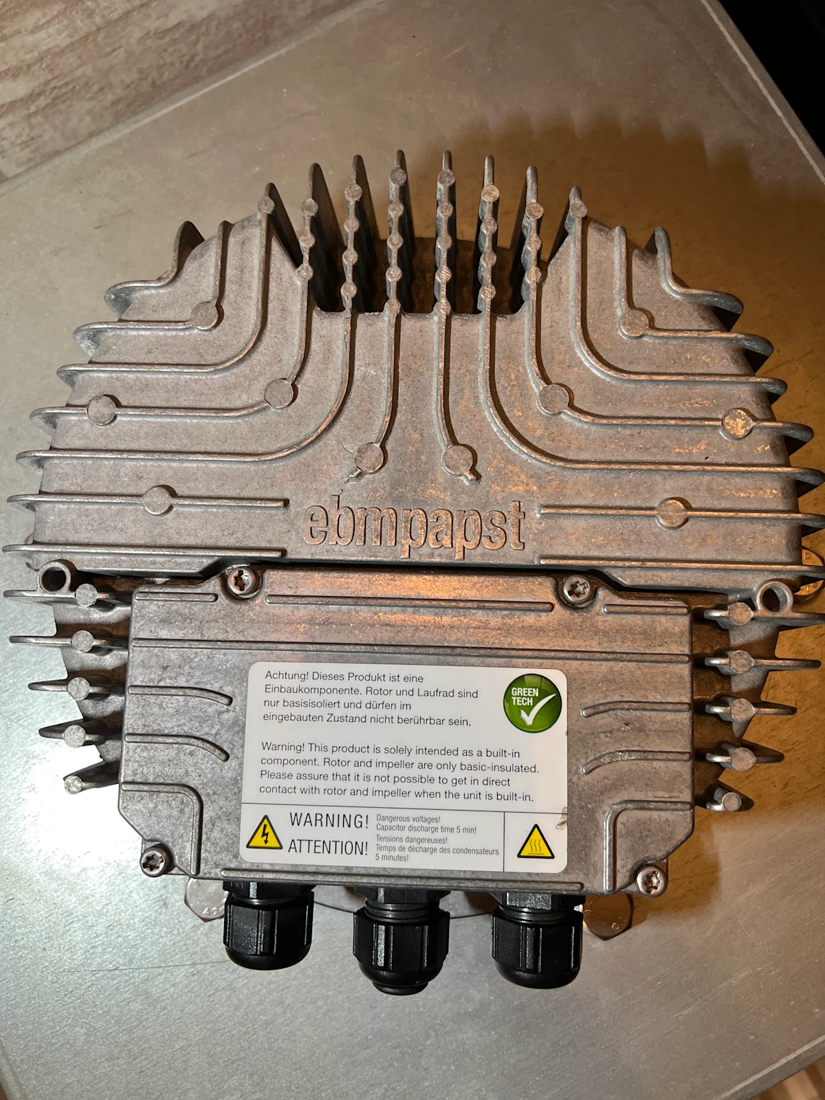 Wentylator Ebmpast R3G355-IP93-01