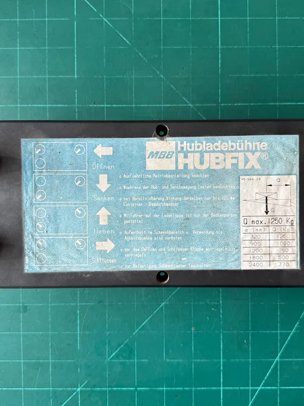 Sterownik windy samochodowej MBB HUBFIX