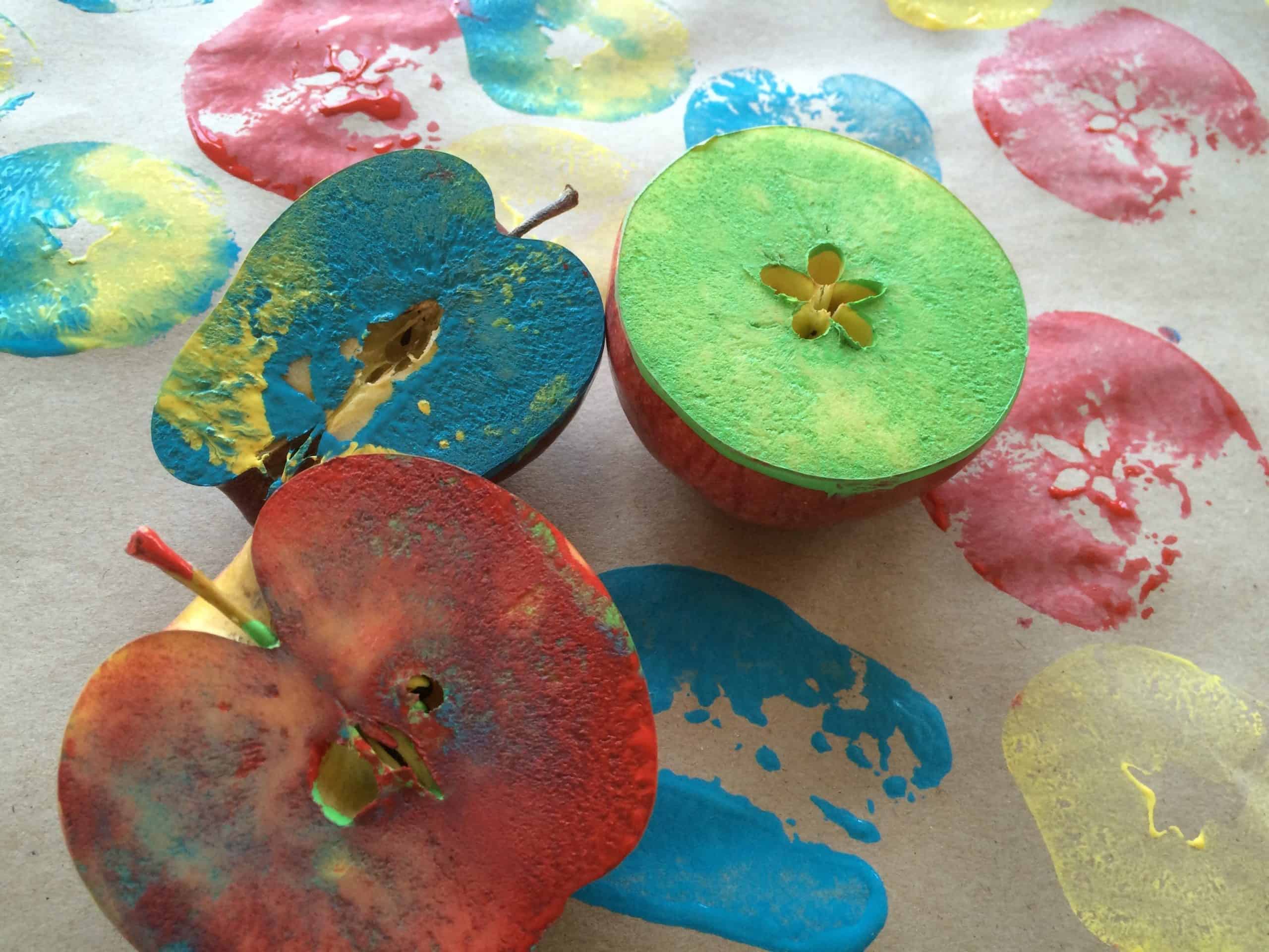 Apple Stamping Tree Craft