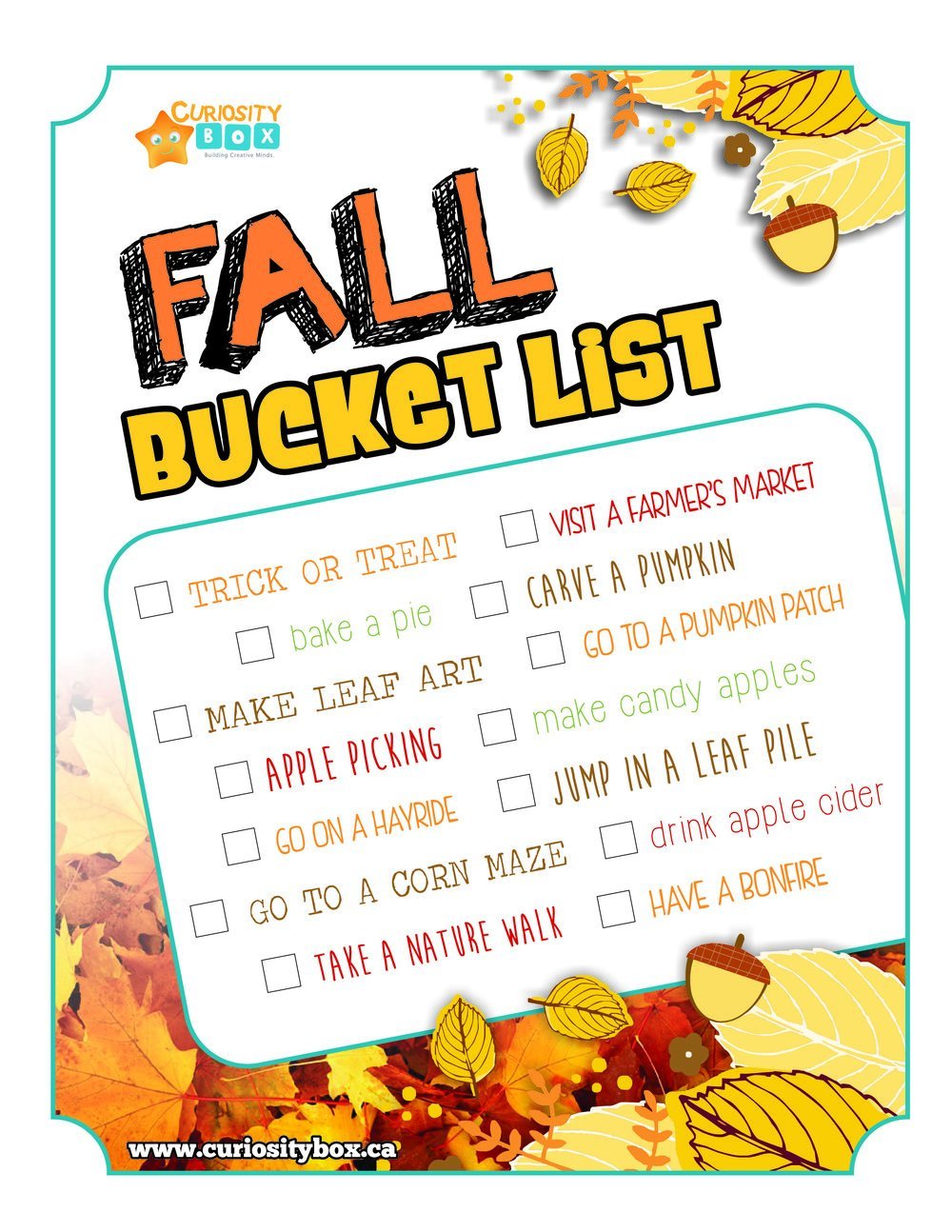 Free Fall Printable!
