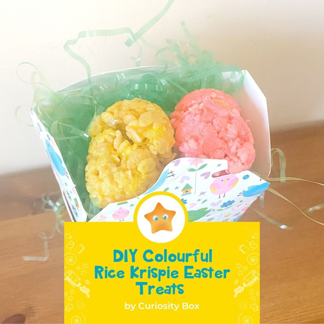 Colourful Rice Krispie Easter Egg Treats