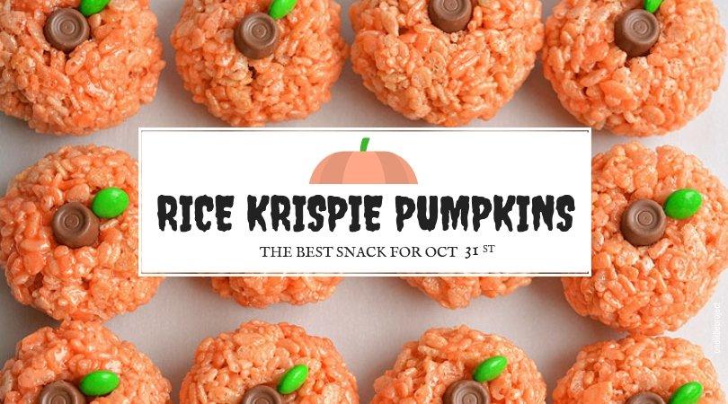Rice Krispie Pumpkins