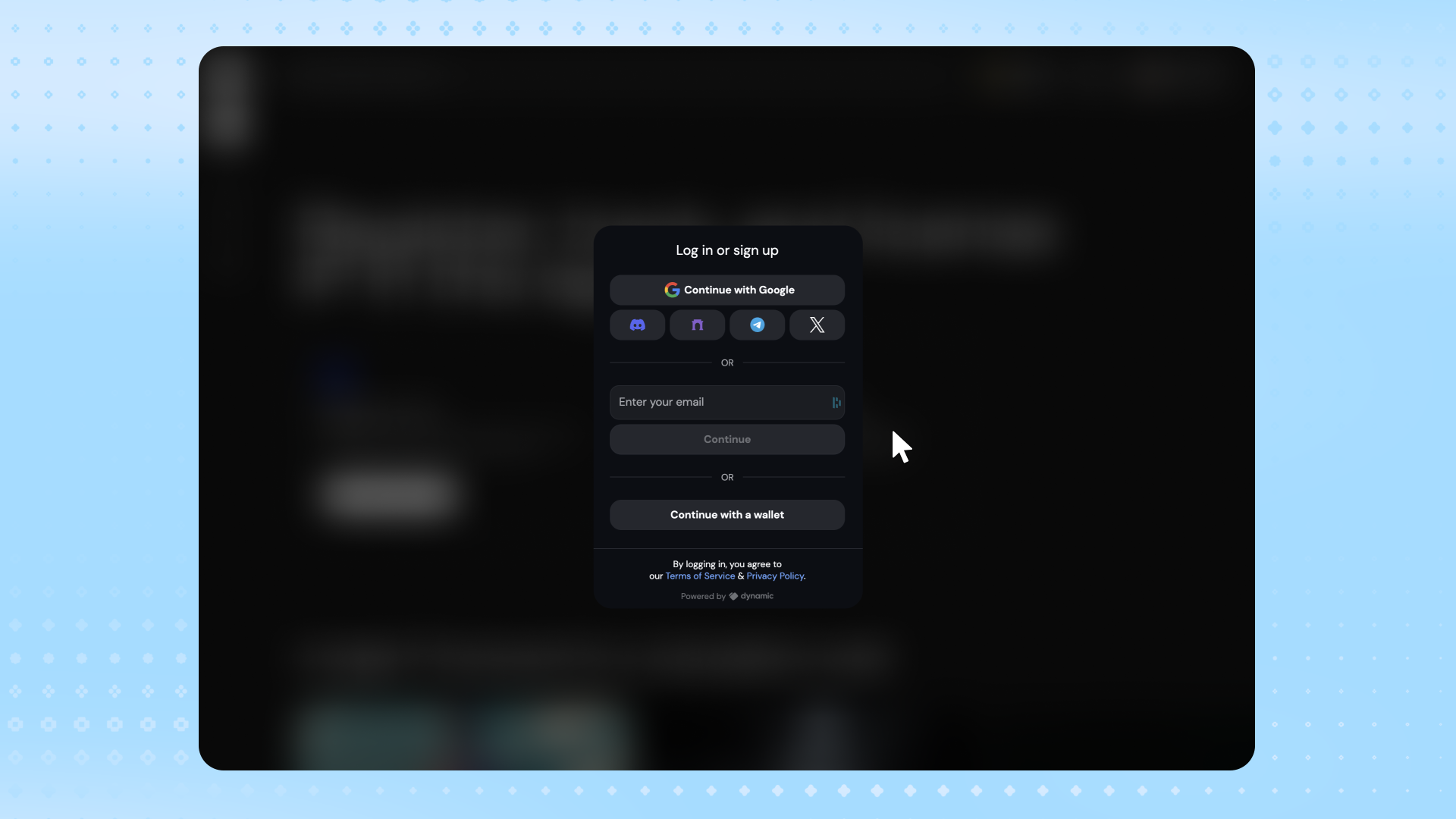 Login with email