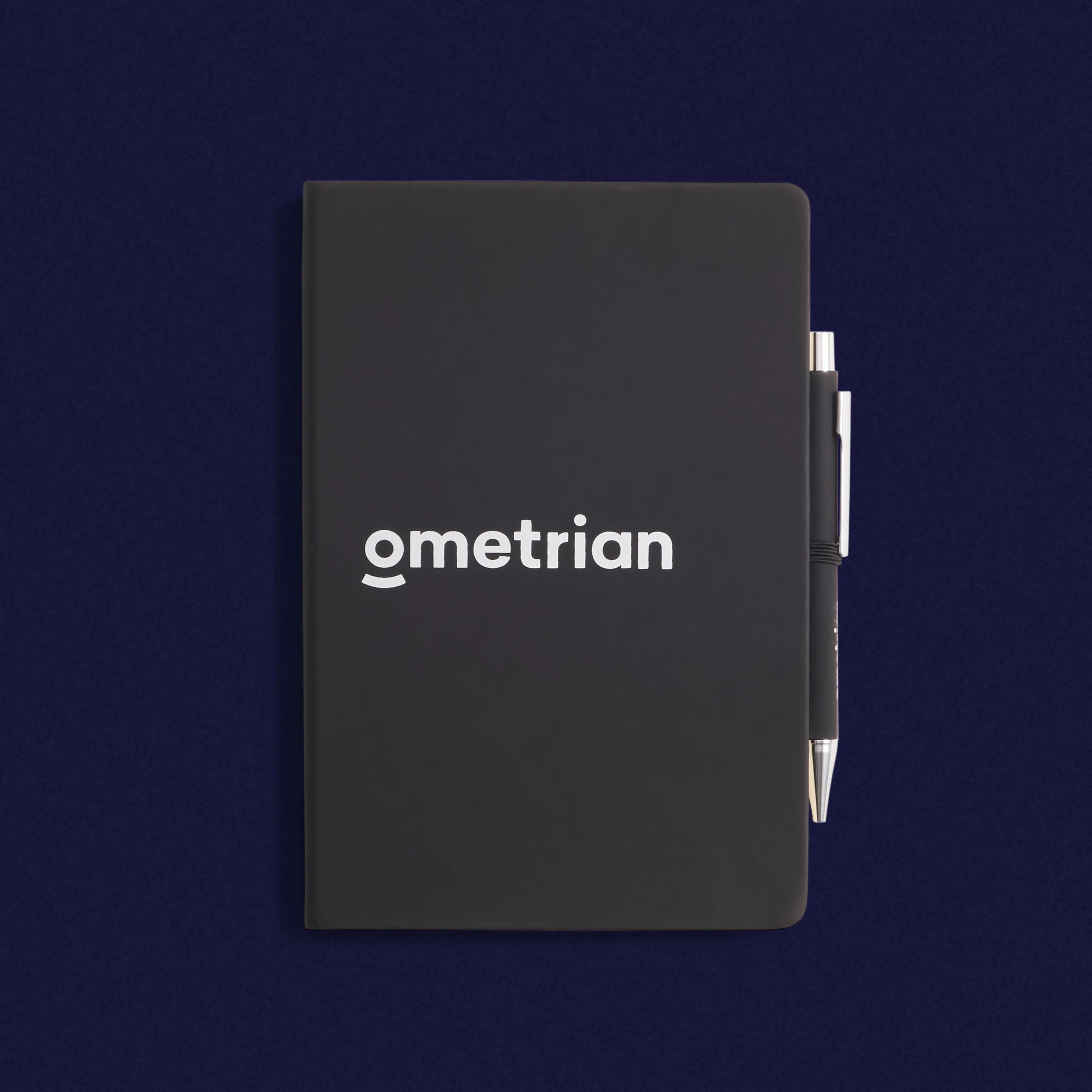 Ometria Go Swag Custom Branded Merchandise Welcome Pack Onboarding notebook pen