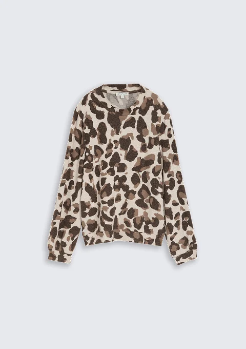 Cosy Langarmshirt mit Muster Image