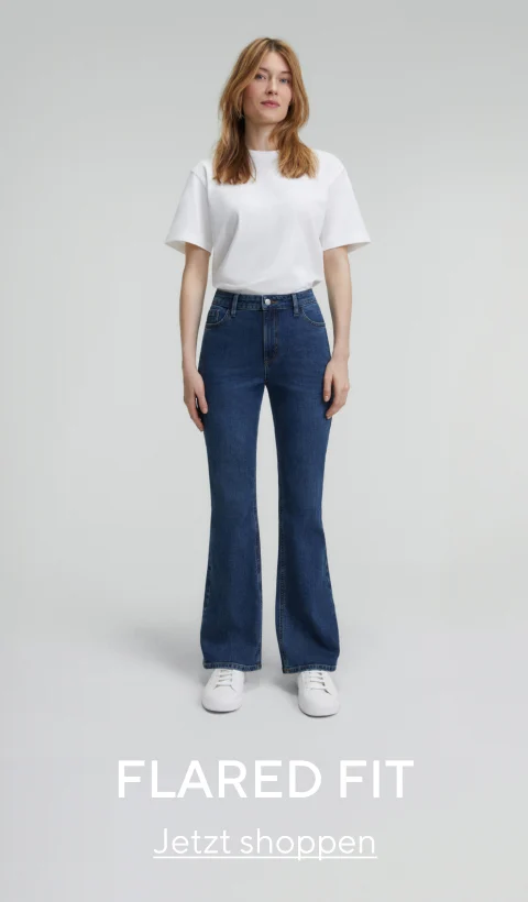 Jeans Fit Guide Damen Flared Fit Jeans