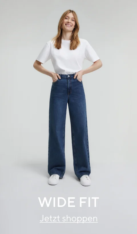 Jeans Fit Guide Damen Wide Leg Fit Jeans