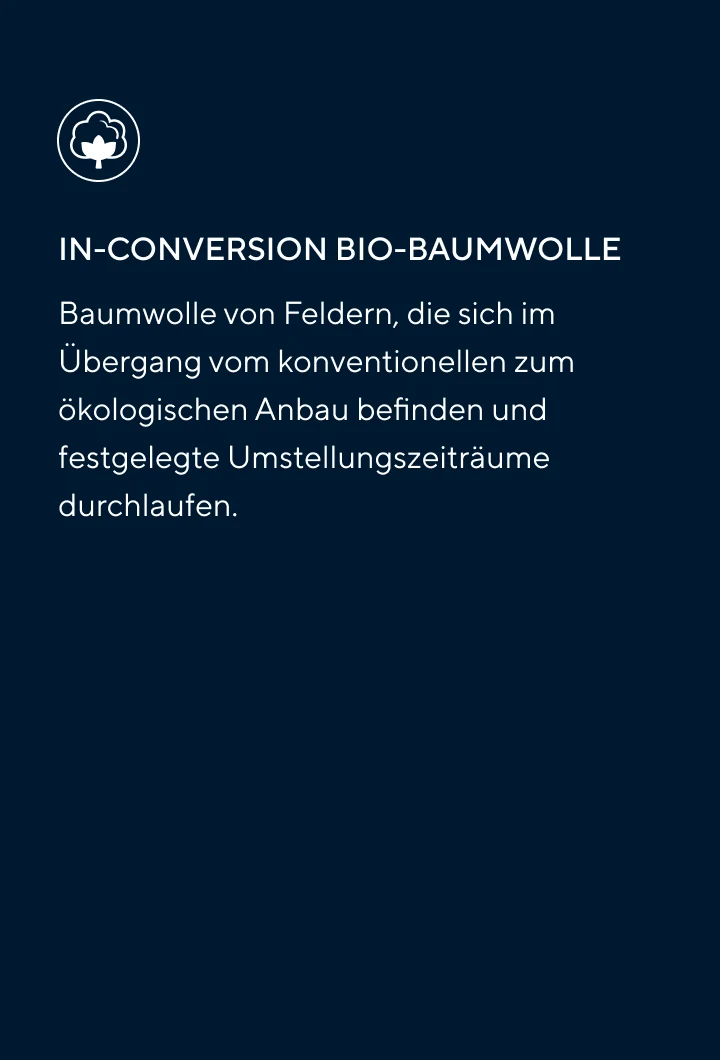 Materialien 2  -In Conversion Bio Baumwolle 