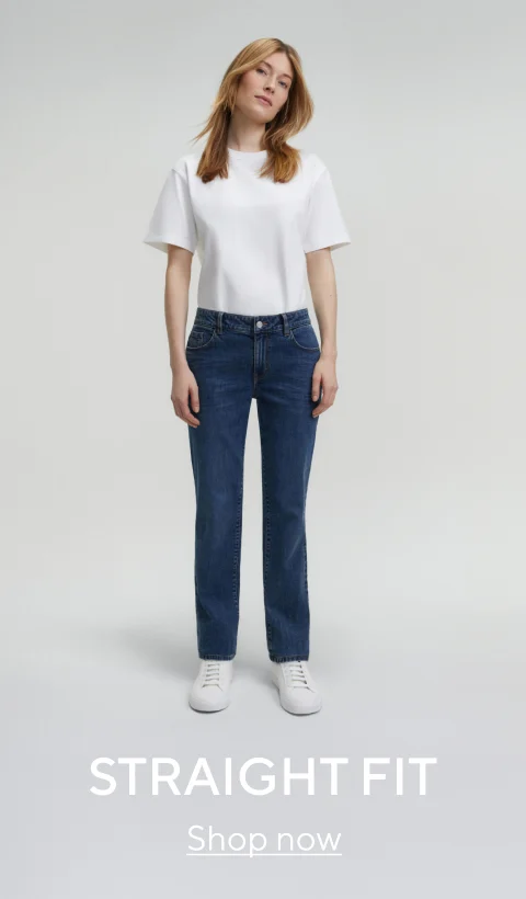 Damen-Straight Fit Jeans