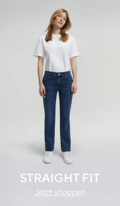 Jeans Fit Guide Damen Straight Fit Jeans