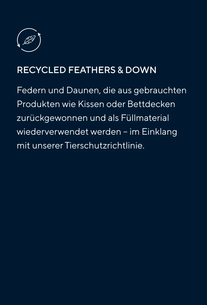 Materialien 5 Daunen