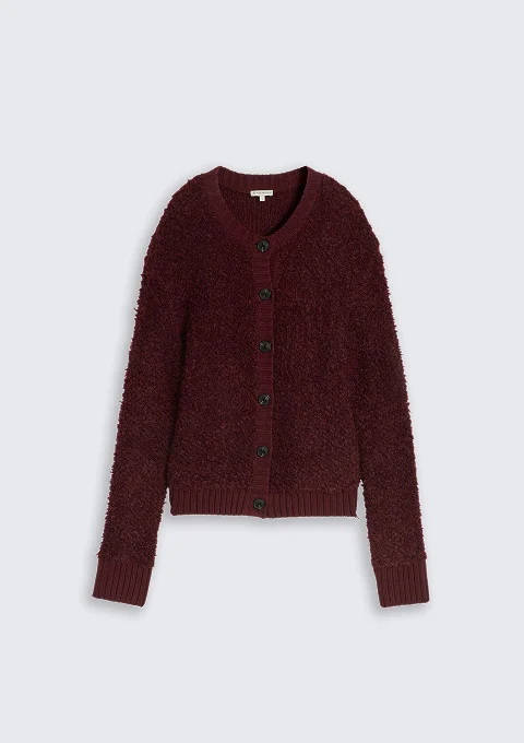Loose Fit Bouclé Cardigan image