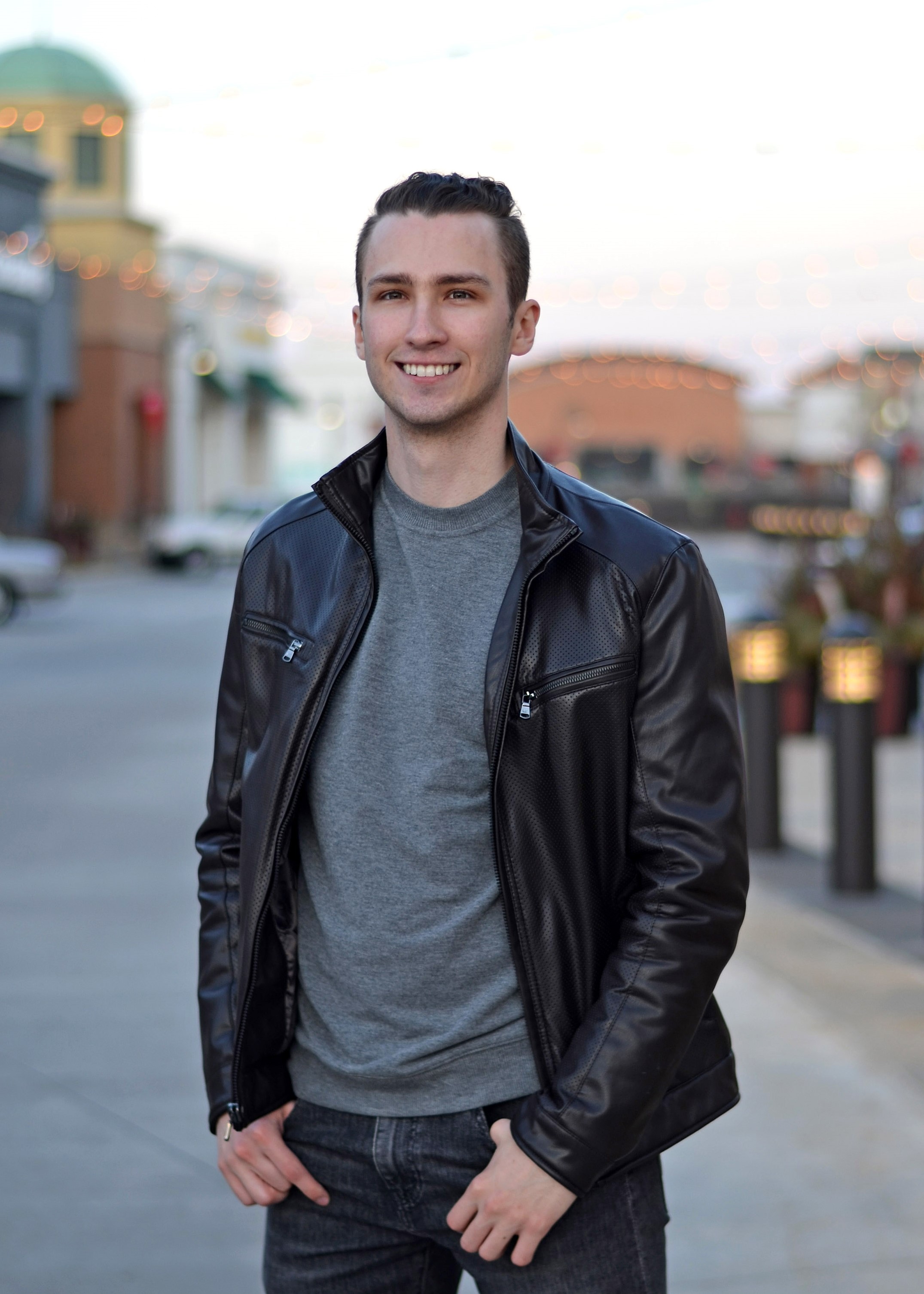 Konstantin smiling handsomely