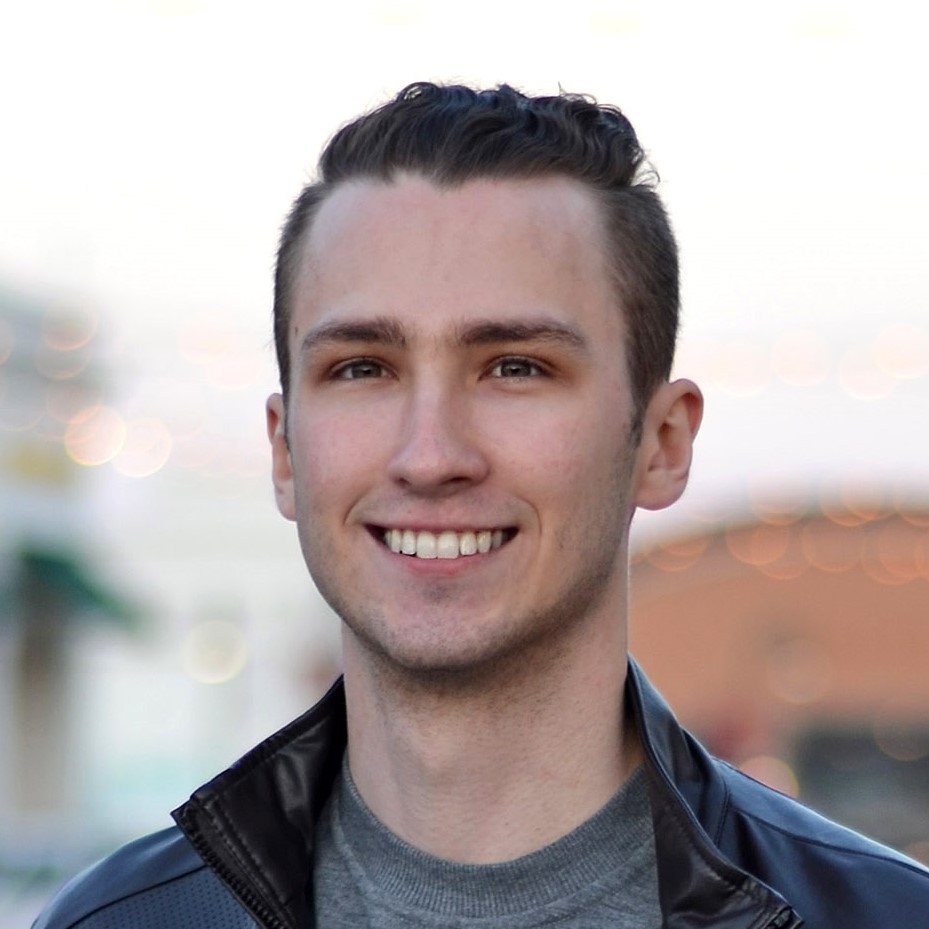 Konstantin smiling handsomely