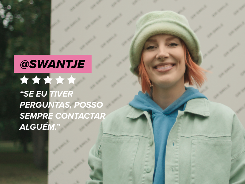 DR SMILE Testimonial Review Swantje