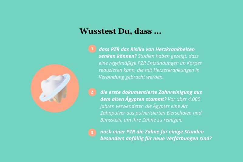 Fakten über die Professionelle Zahnreinigung