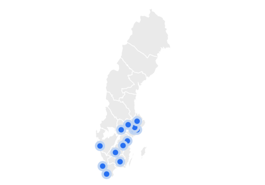 1.0 - DR SMILE Sweden-map 1 April