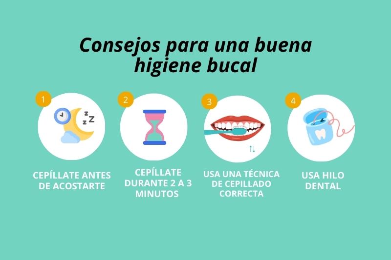 Ilustración top-10 consejos para higiene bucal