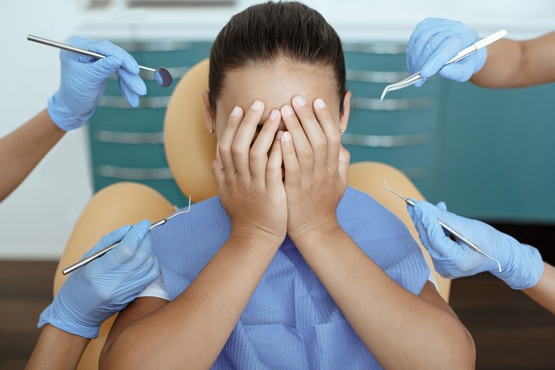 Patient with fear to dentist