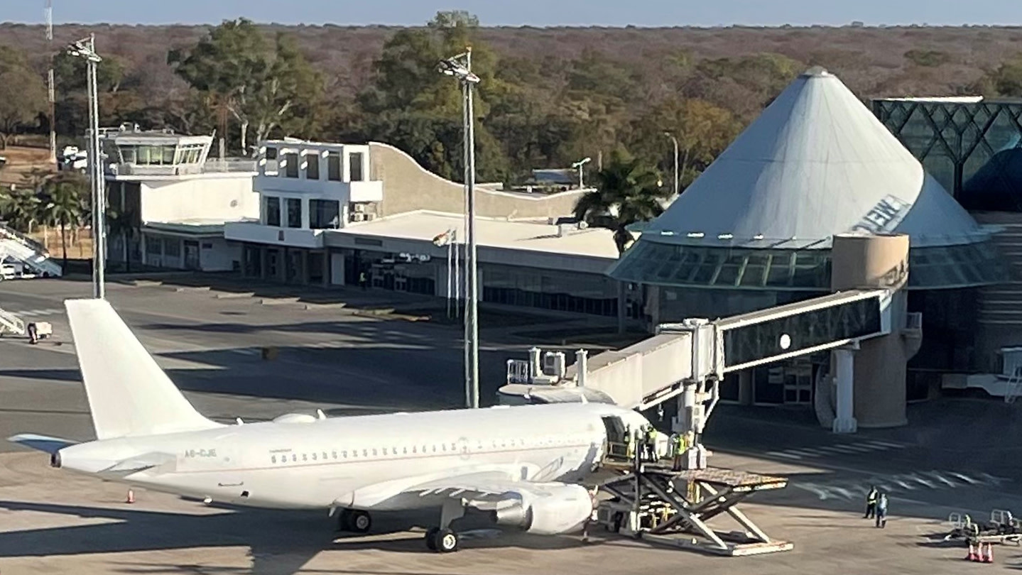 Emirates Executive Private Jet at Victoria Falls