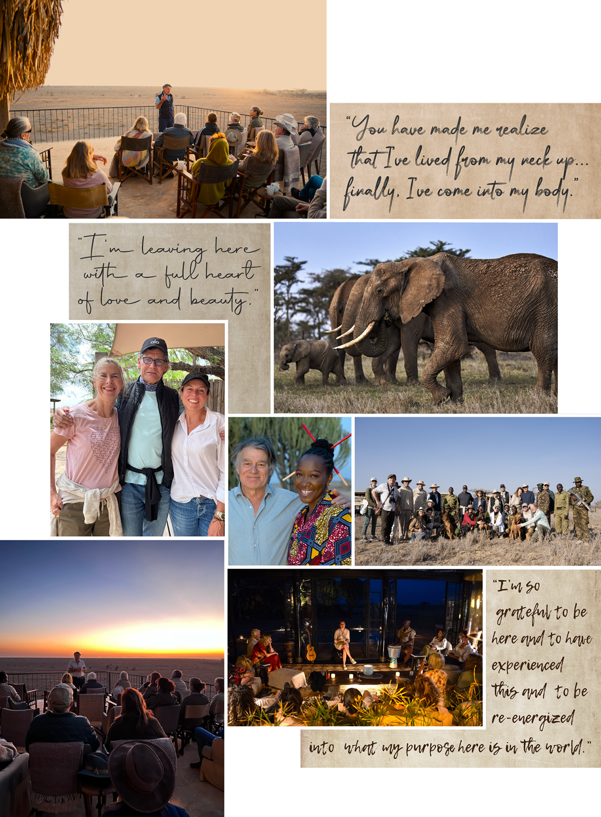 David Whyte 2023 trip collage