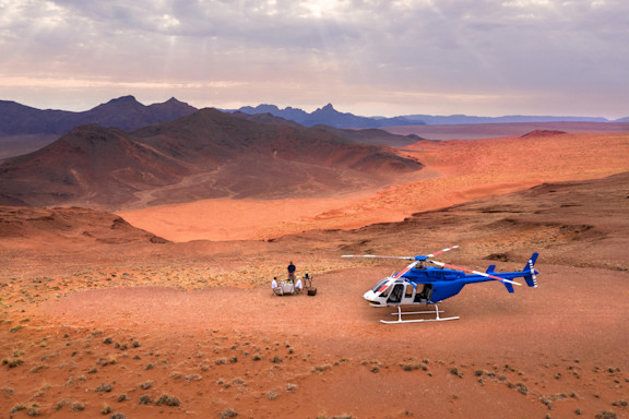 Helicopter trip - Namibia