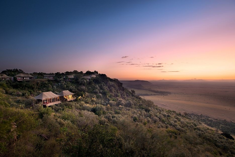 The breath taking safari lodge Angama Mara