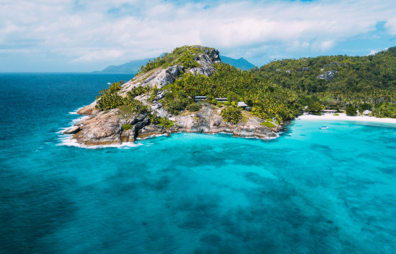 Aerial View of North Island, Seychelles - ROAR AFRICA