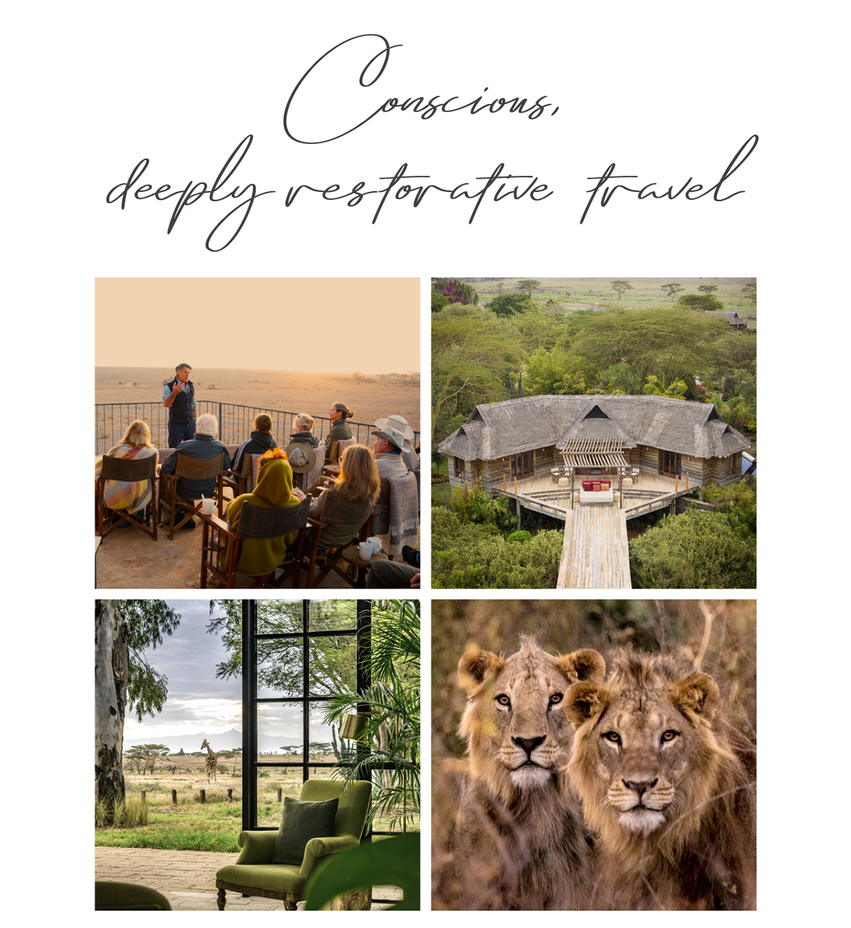 Concious, deeply restorative travel