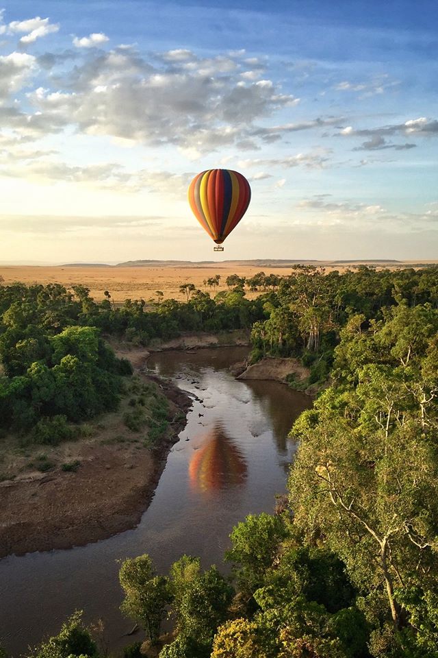 Hot air balloon rides over Kenya