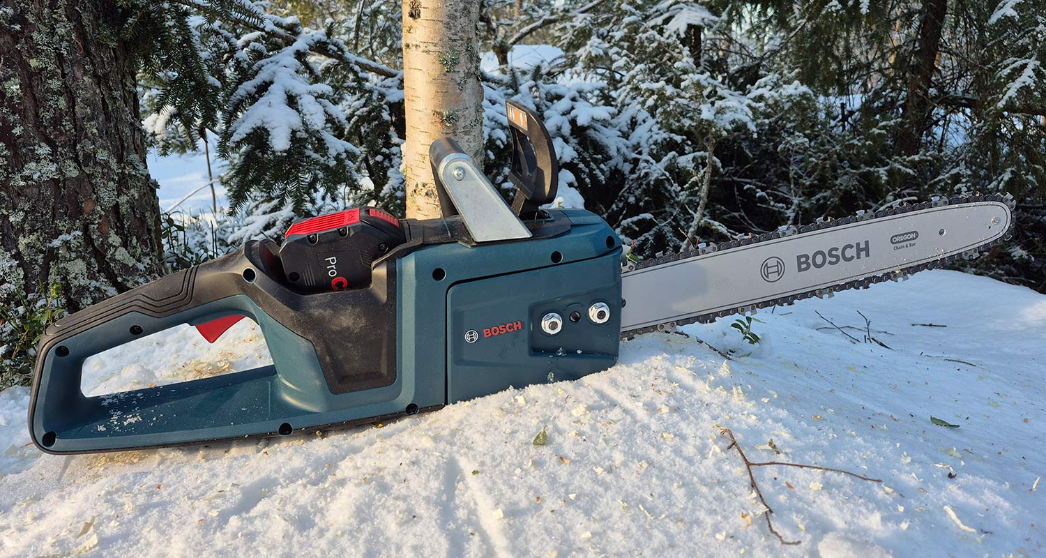 Testissä ammattilaisella akkuketjusaha Bosch GKE 18V-40 Solo