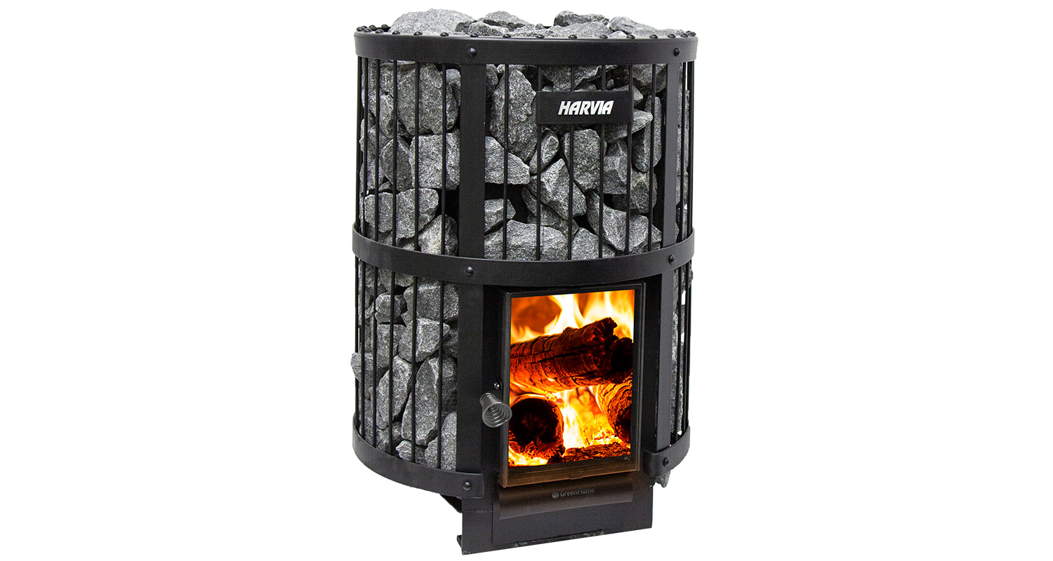 Harvia Legend 240 Green Flame -puukiuas K-Raudasta