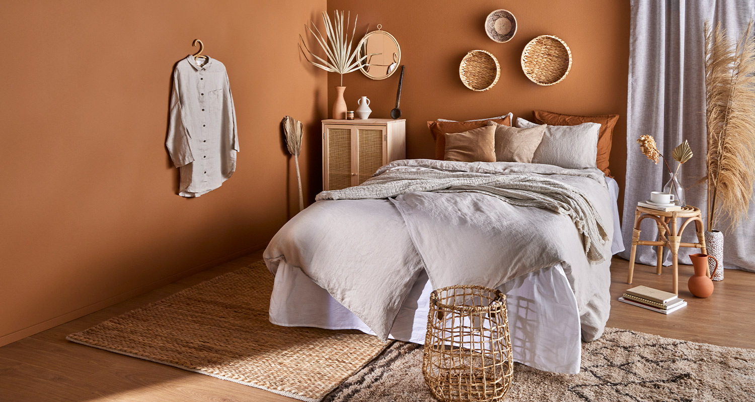 Boho-sisustus toteutettuna K-Raudan Cello-piensisustustuotteilla.