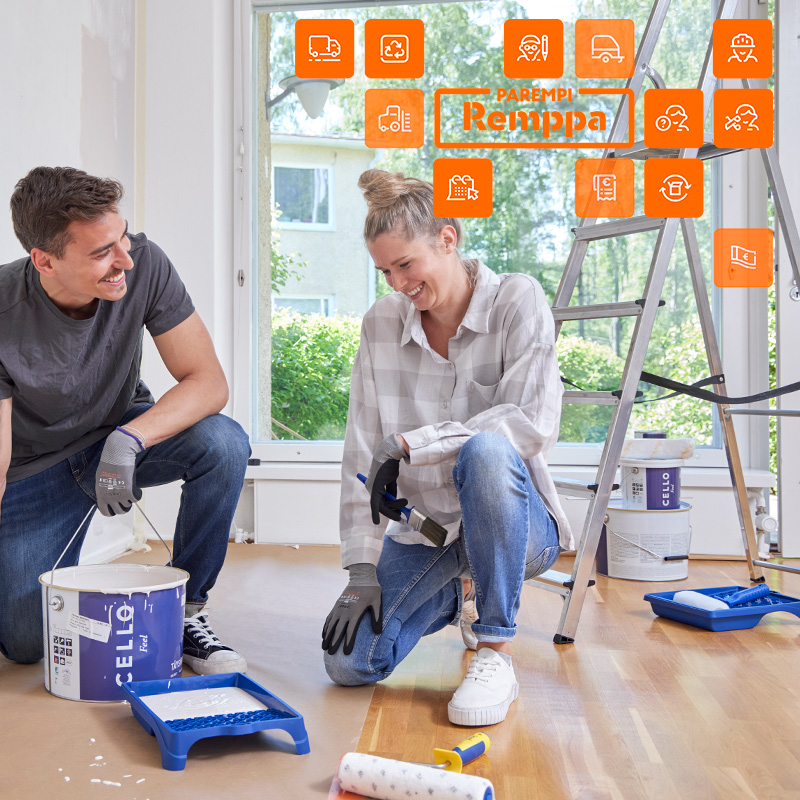 Maalausprojekti alkamassa