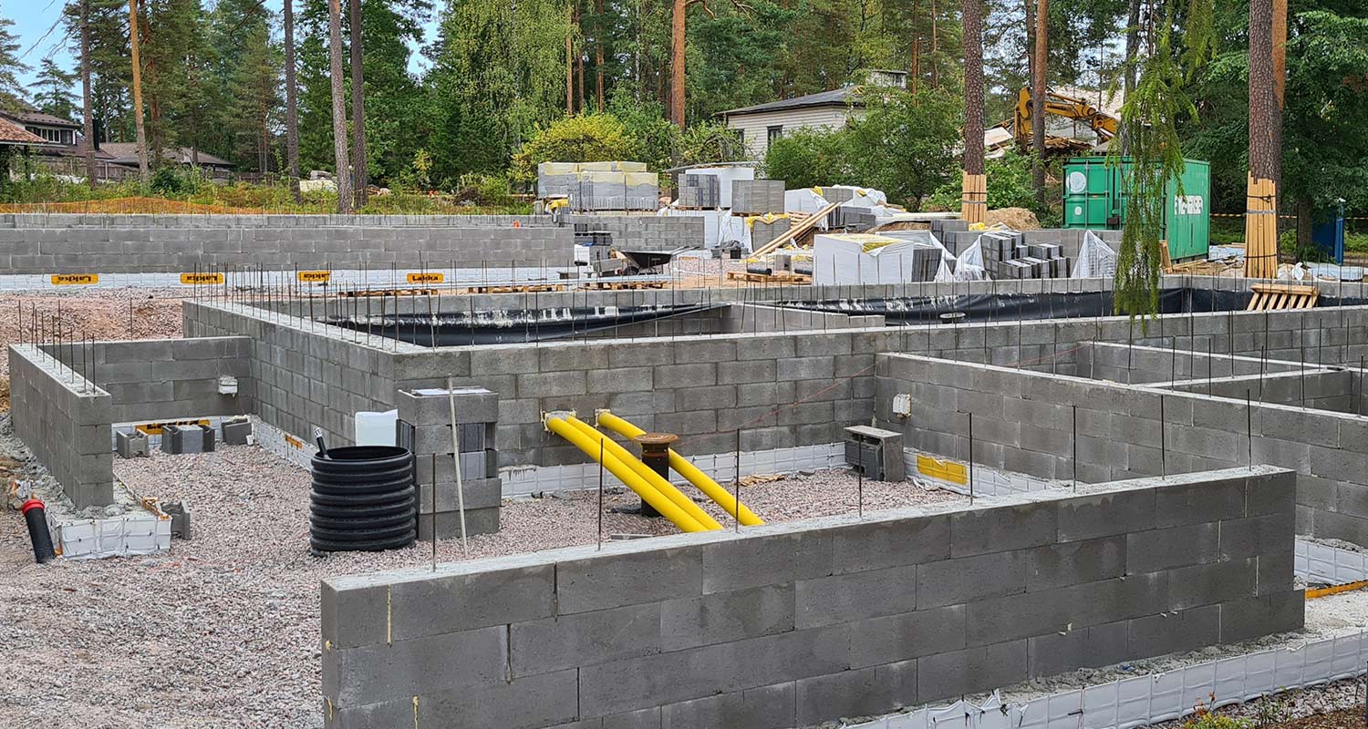 Talon perustukset, tarvikkeet K-Raudasta