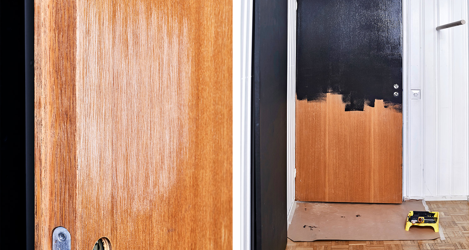 Kuvassa K-Raudan ohjeet välioven maalaus -projektiin.