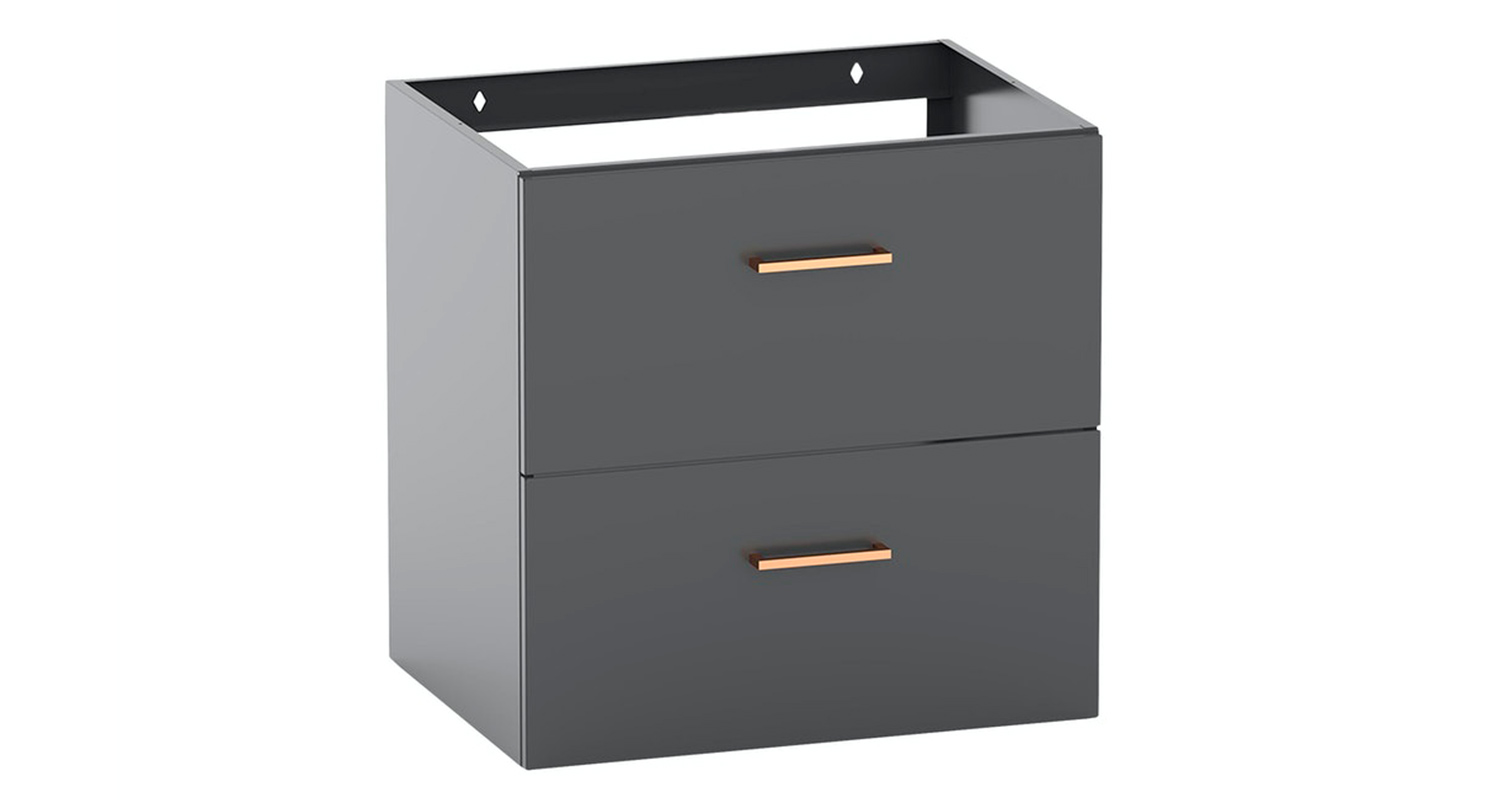 Harmaa Polaria Noval 600 -allaskaappi K-Raudasta