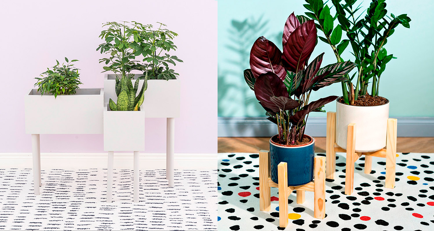 Itse tehty kukkapöytä ja kukkateline, katso ohjeet ja tarvikkeet K-Raudasta