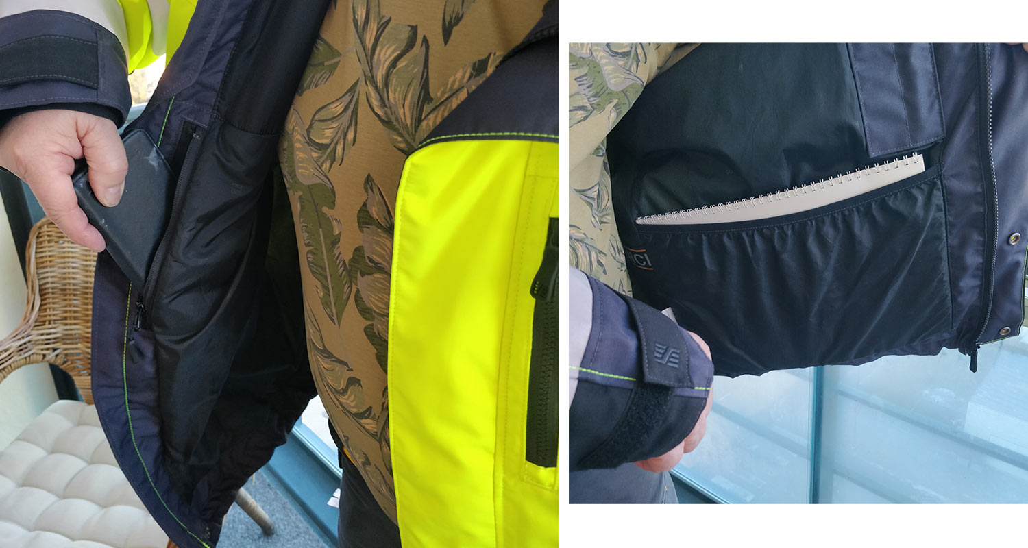 Snickers huomiotalvitakin taskuja lähikuvassa