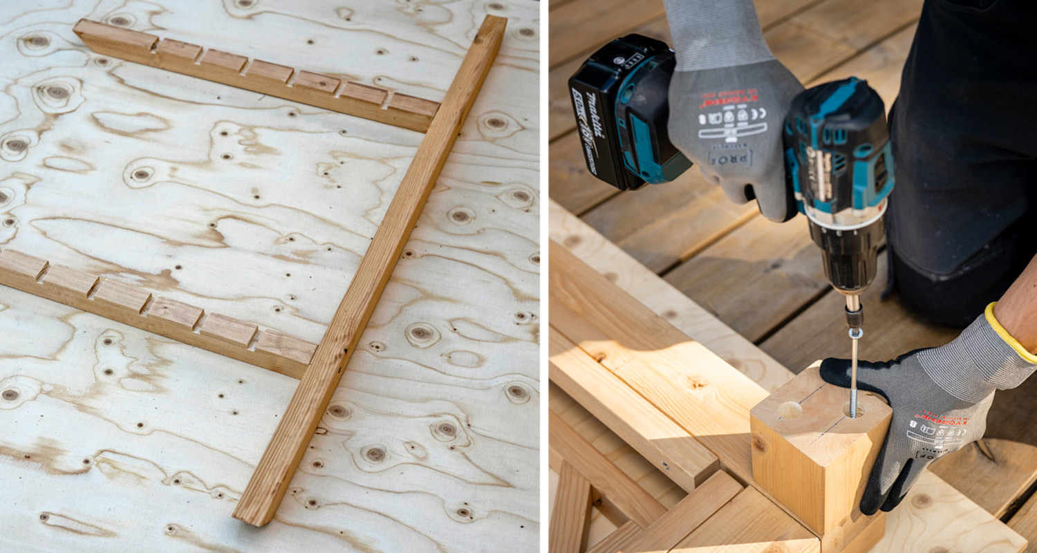 Daybedin työvaiheet 3 ja 4