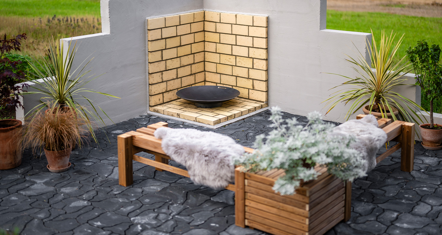 Tee itse nuotiopaikka valmis lopputulos.