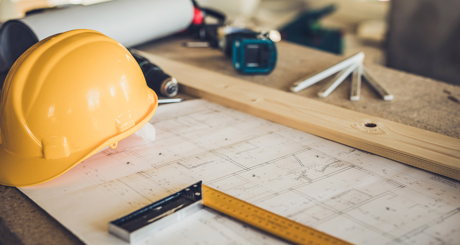 Rakennustyömaan suunnittelua