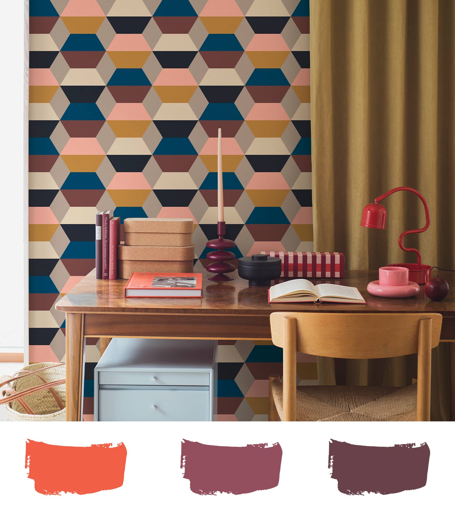 Sisustustrendit 2025. Kuvassa värikäs sisustustyyli.