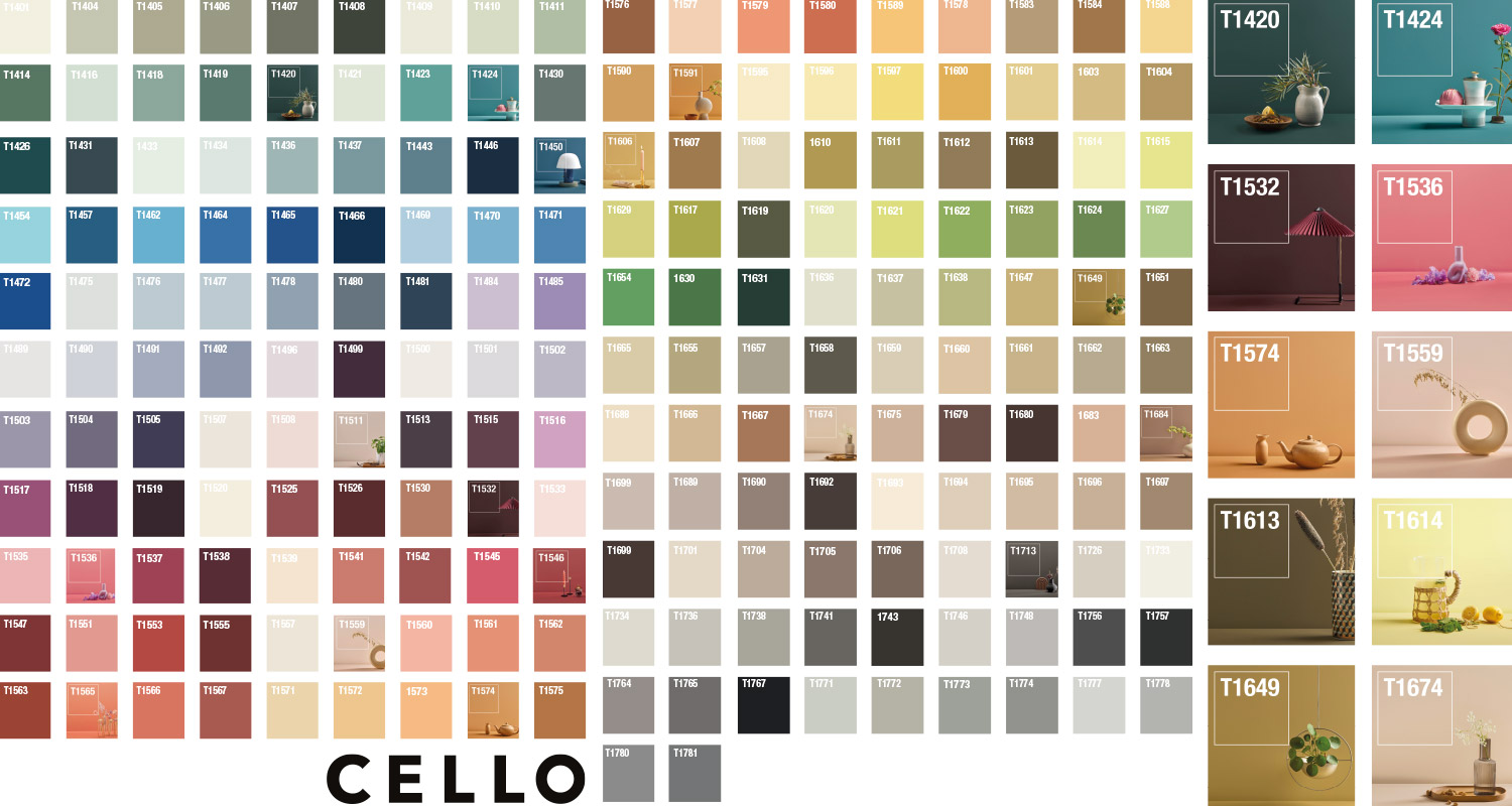 Susanna Björklundin K-Raudalle valitsemat Cello-sisämaalisävyt 2021