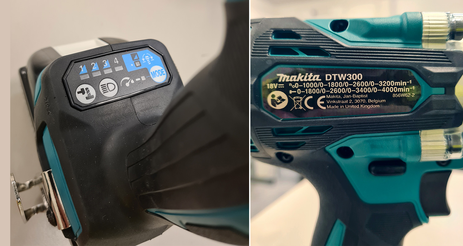 Lähikuva Makitan mutterinvääntimestä